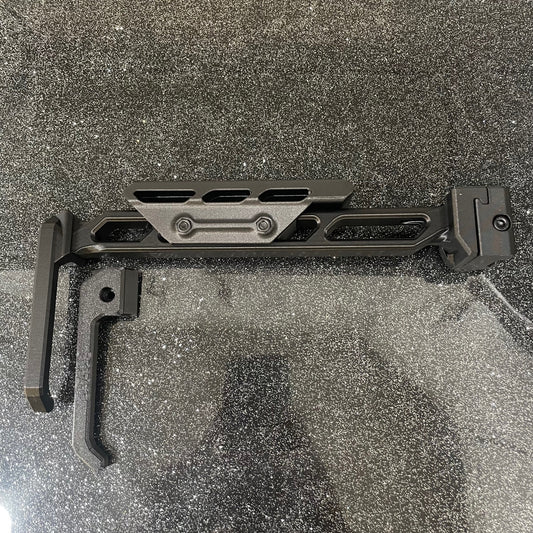 Carbon Fiber Folding Picatinny Stock With Cheek Riser
