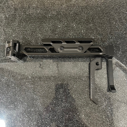 Carbon Fiber Folding Picatinny Stock With Cheek Riser