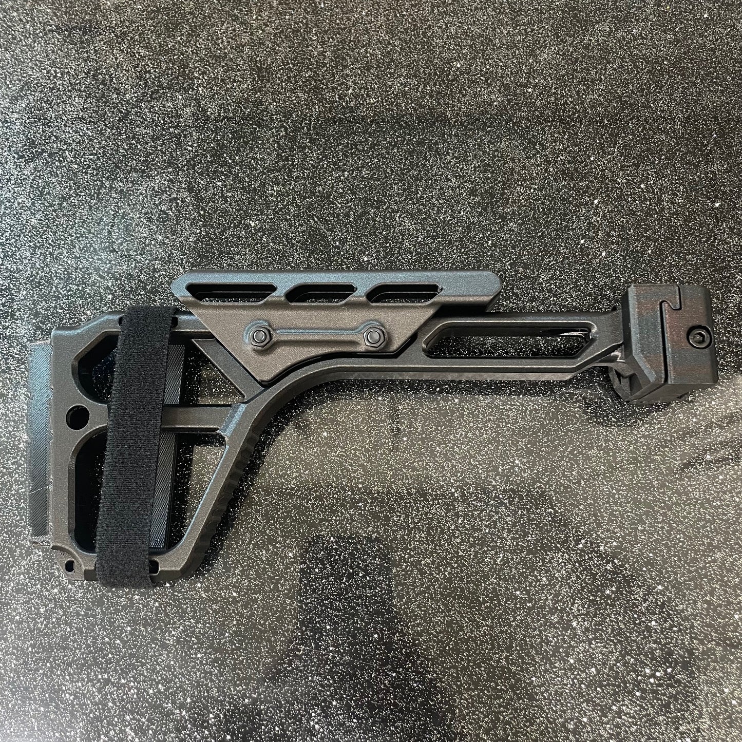 Carbon Fiber Folding Picatinny Classic Stock With Cheek Riser