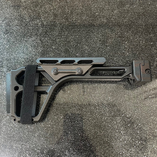Carbon Fiber Folding Picatinny Classic Stock With Cheek Riser