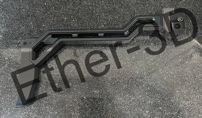 Carbon Fiber Airsoft Picatinny Stock 2” Drop